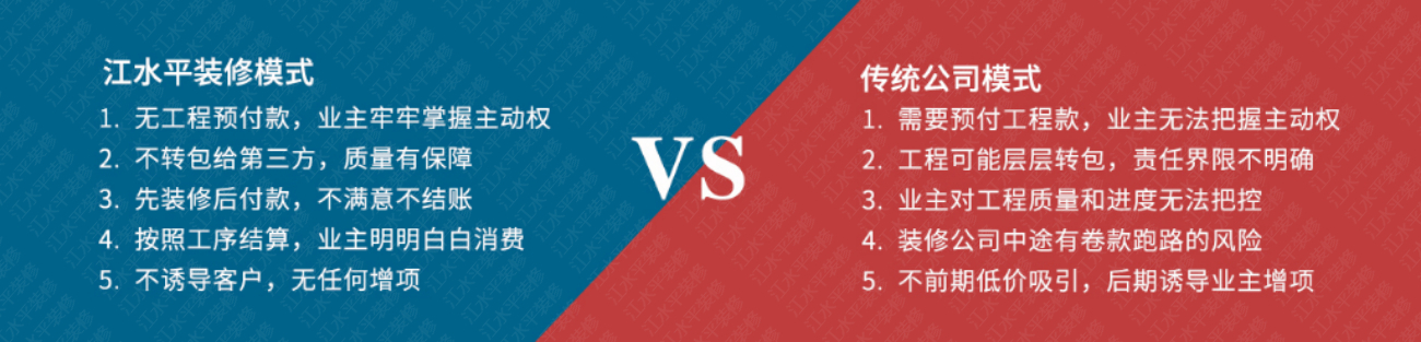 江水平裝修團隊 VS 其他傳統團隊